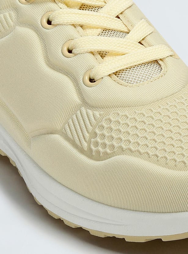 Boys Embossed Knit Athleisure Sneakers