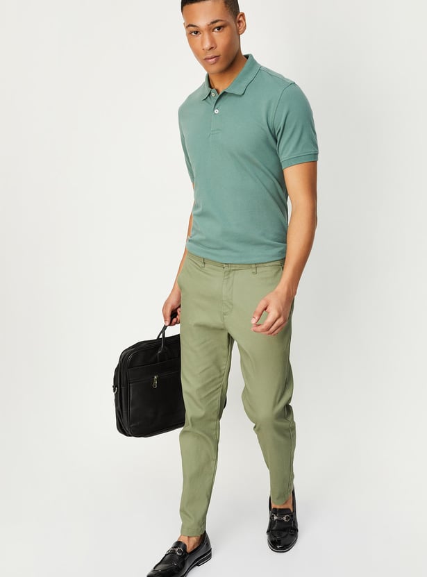 Men Slim Fit Polo T-shirt