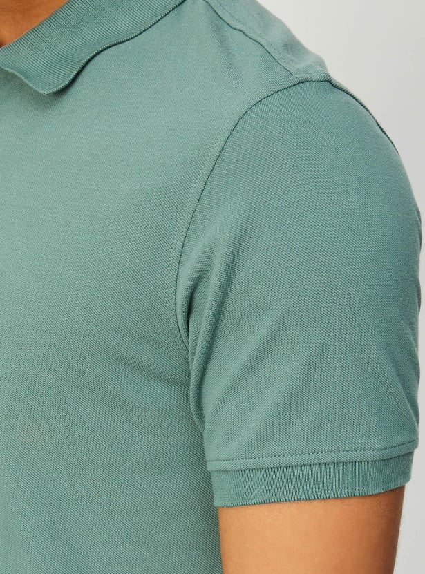 Men Slim Fit Polo T-shirt
