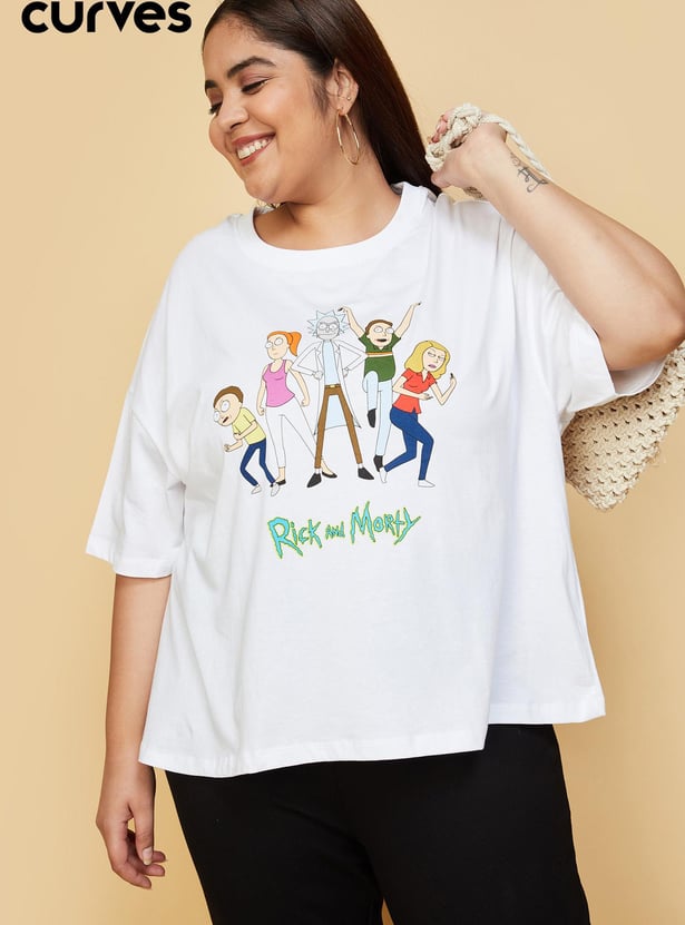 Women Rick and Morty Printed T-shirt