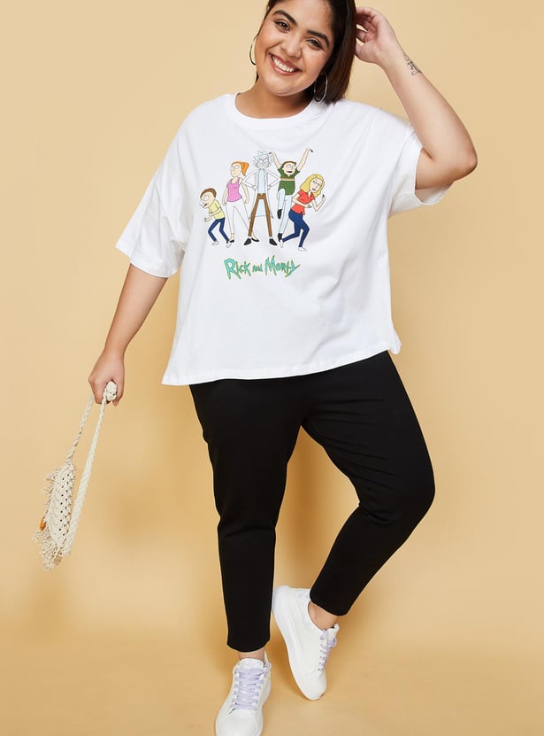 Women Rick and Morty Printed T-shirt