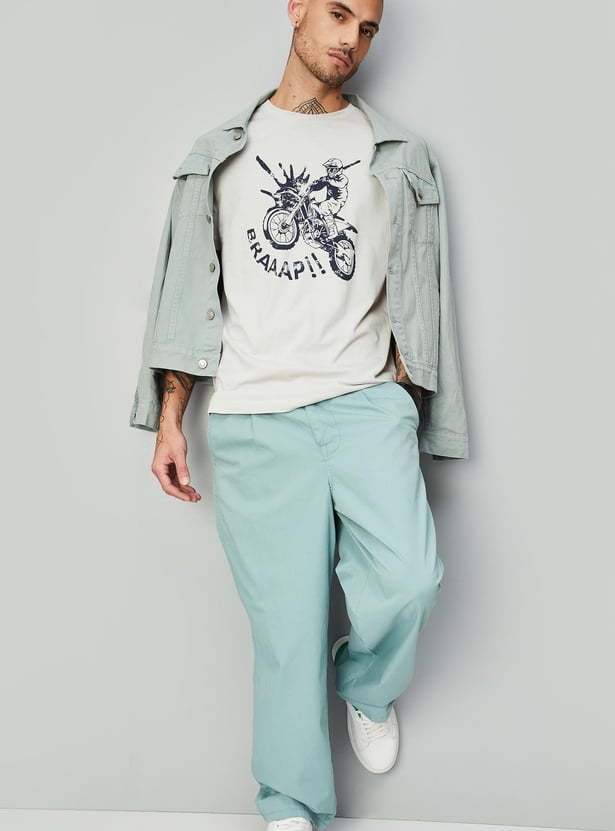Men Graphic Printed T-shirt
