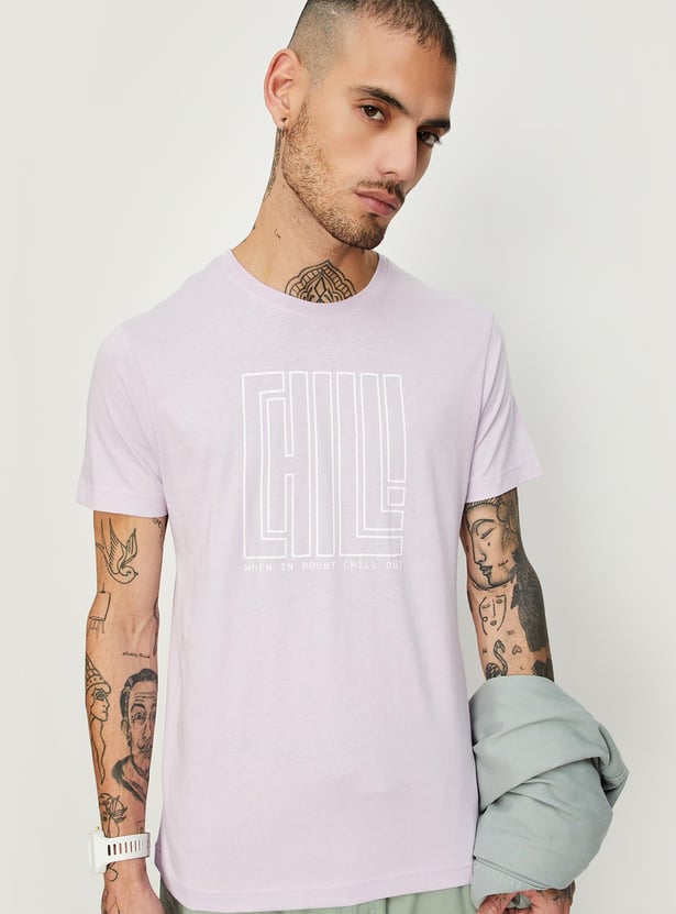 Men Typographic Printed T-shirt