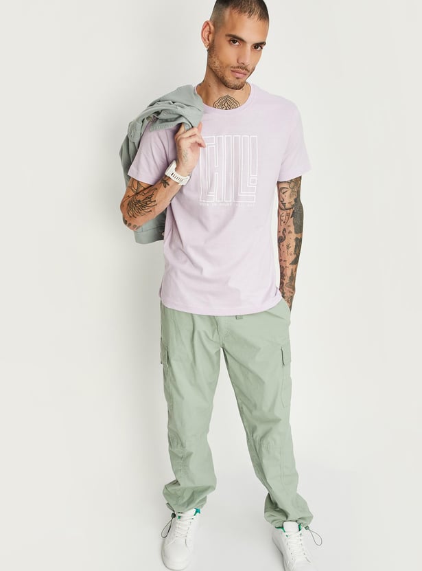 Men Typographic Printed T-shirt