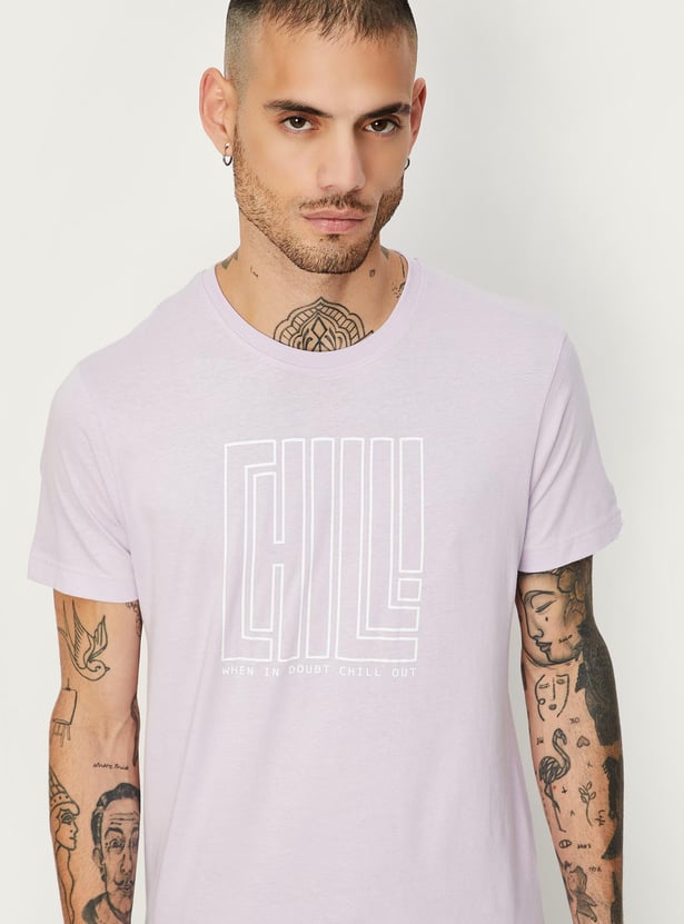 Men Typographic Printed T-shirt