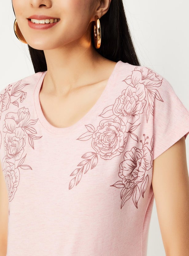 Women Floral Printed T-shirt