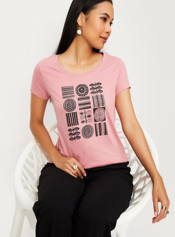 Women Graphic Printed T-shirt
