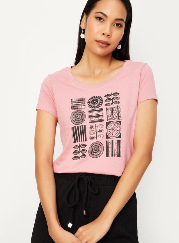 Women Graphic Printed T-shirt