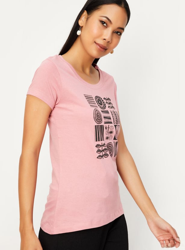 Women Graphic Printed T-shirt