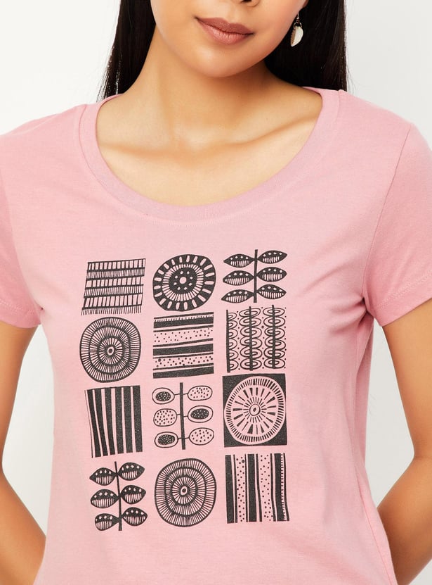 Women Graphic Printed T-shirt