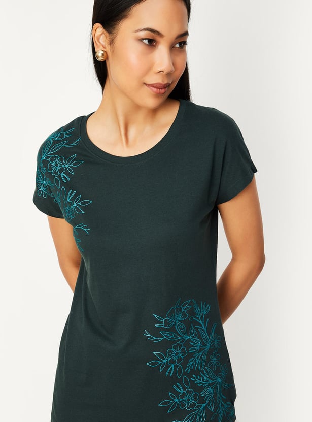 Women Floral Printed T-shirt