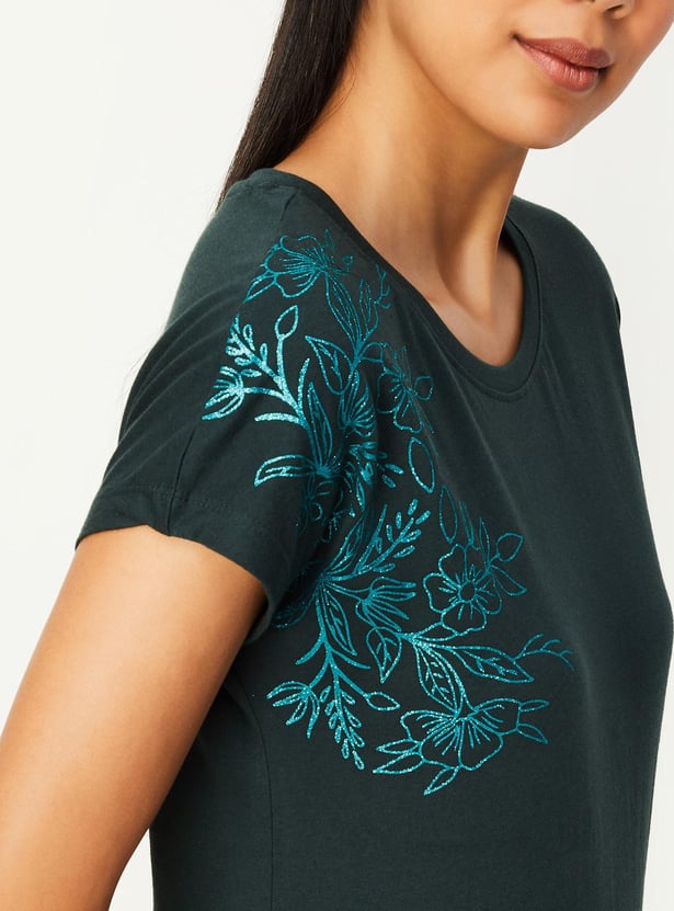 Women Floral Printed T-shirt