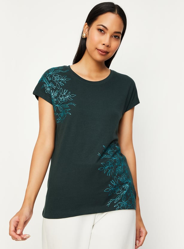 Women Floral Printed T-shirt