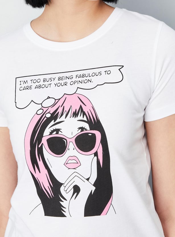 Women Graphic Printed T-shirt