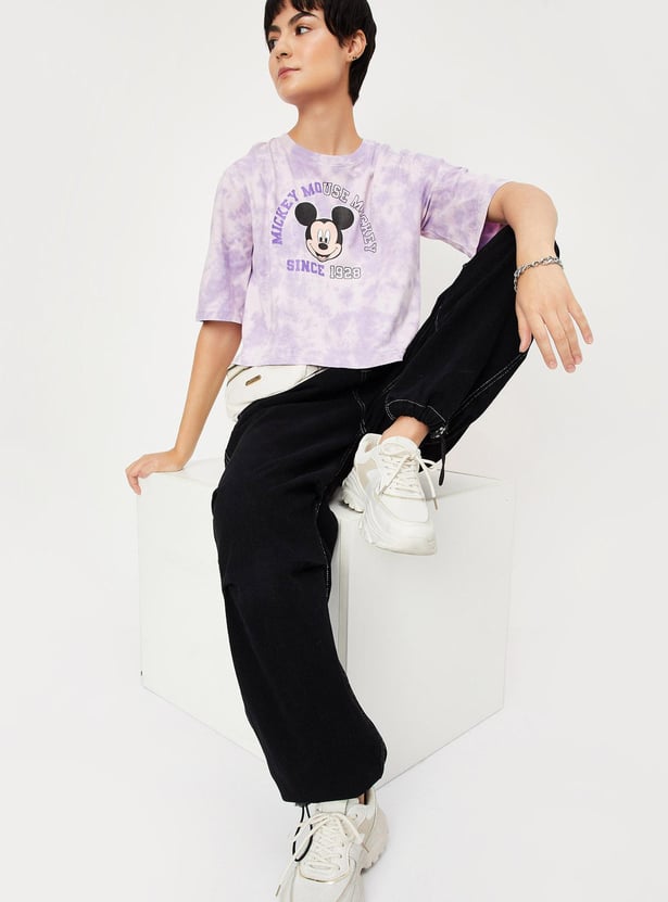 Women Oversized Mickey Mouse T-shirt
