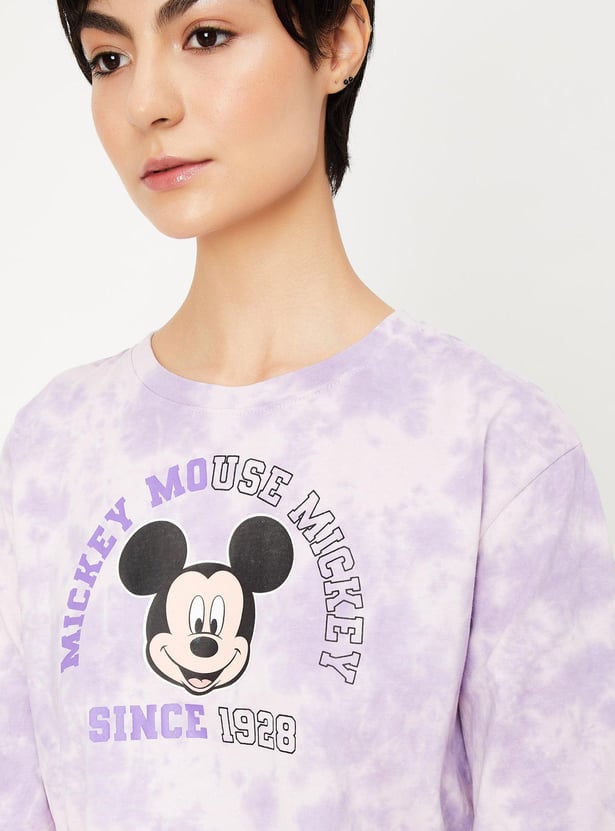 Women Oversized Mickey Mouse T-shirt