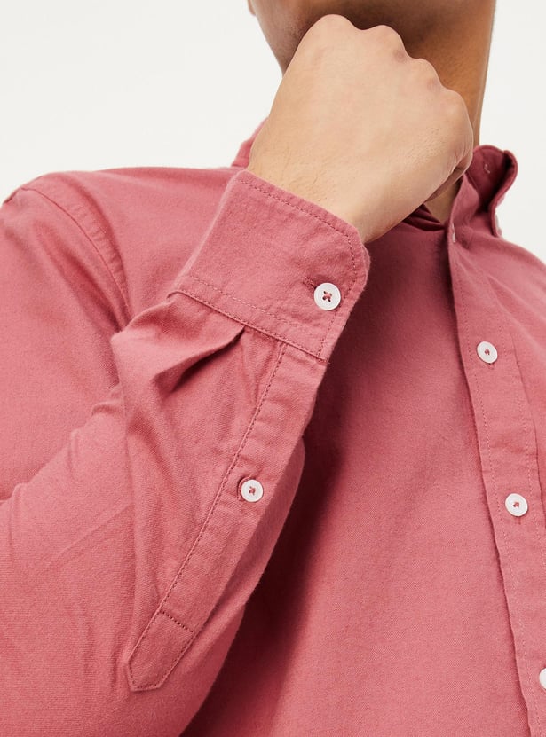 Men Slim Fit Smart Casual Shirt