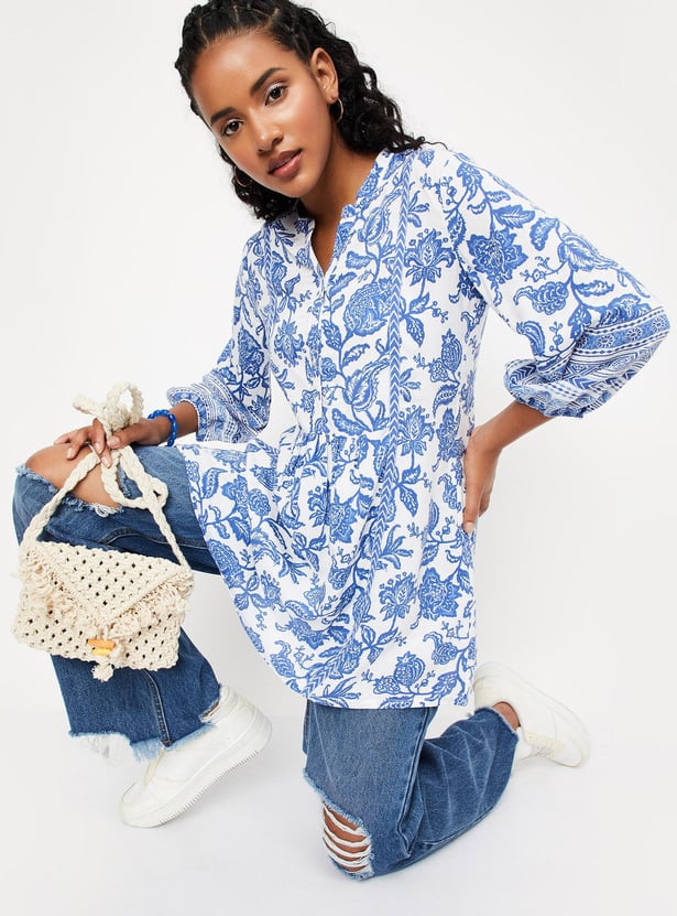 Women Printed A-line Tunic