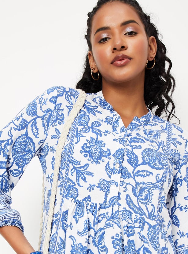 Women Printed A-line Tunic