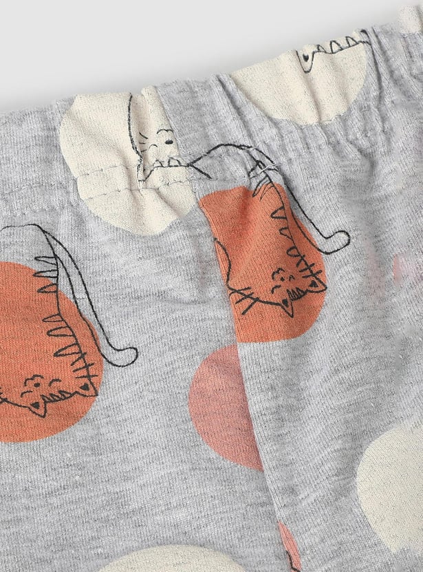 Girls Printed Full-Length Leggings