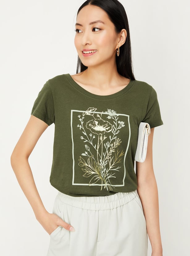 Women Floral Printed T-shirt