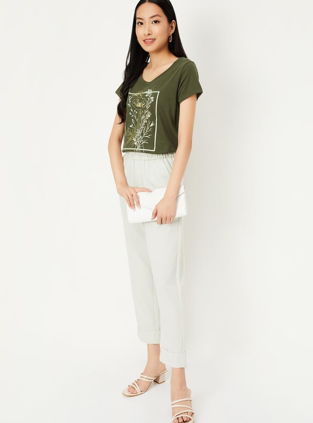 Women Floral Printed T-shirt