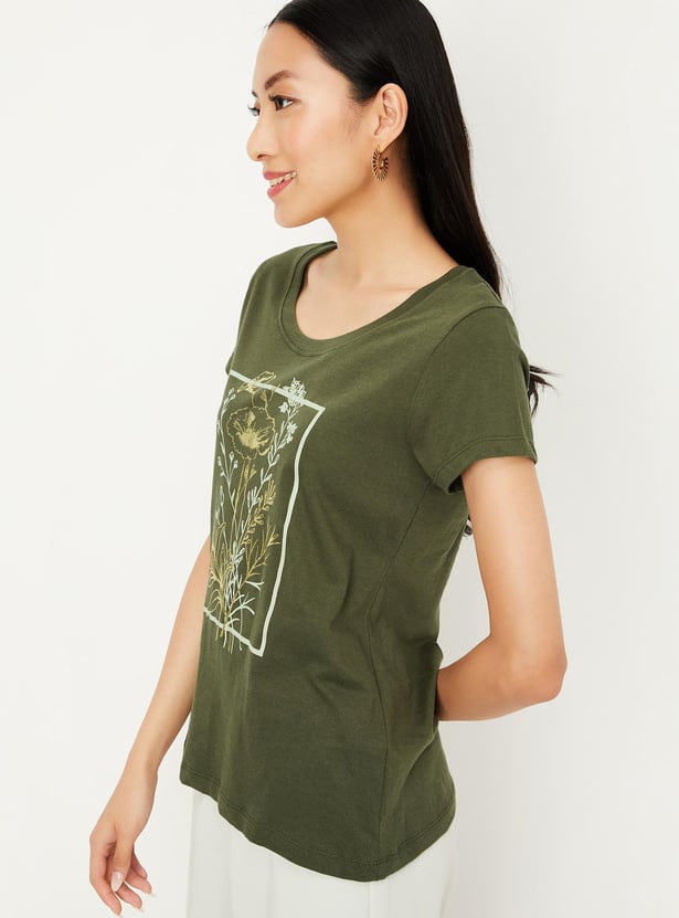 Women Floral Printed T-shirt