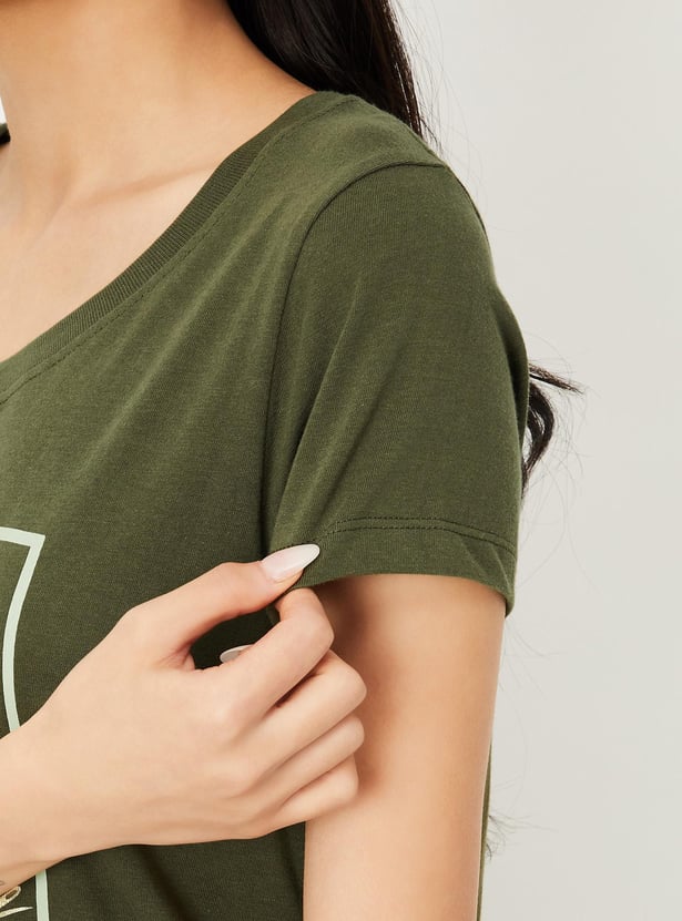 Women Floral Printed T-shirt
