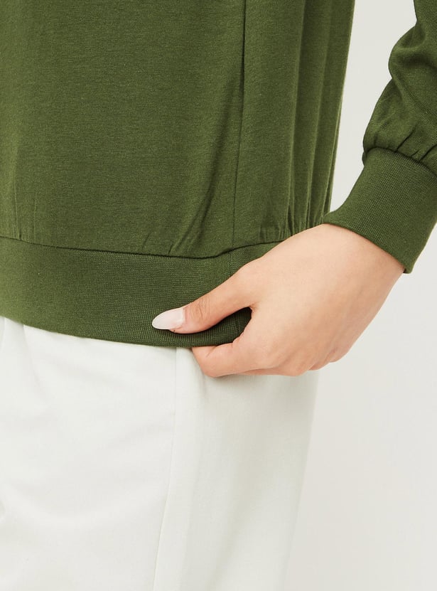 Women Printed Full Sleeve T-shirt