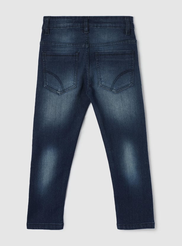 Boys Washed Slim Fit Jeans