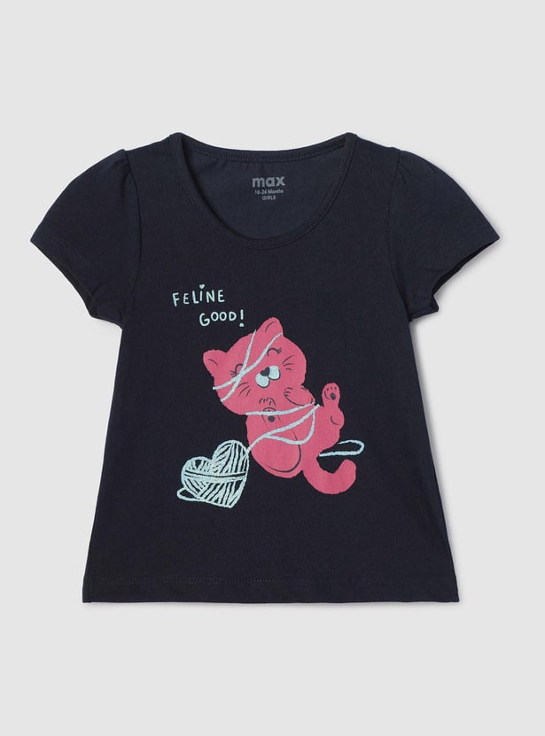 Girls Graphic Printed T-shirt