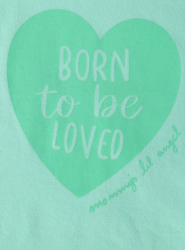 Girls Typographic Printed T-shirt