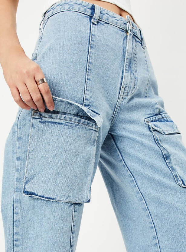 Women Workwear Fit Cargo Jeans