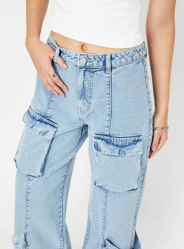 Women Workwear Fit Cargo Jeans