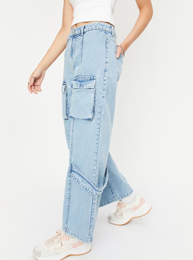 Women Workwear Fit Cargo Jeans