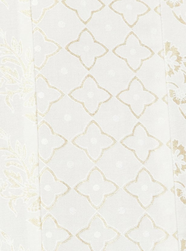 Women Foil Print Kalidar Kurta