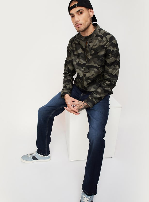 Men Camouflage Printed Jacket