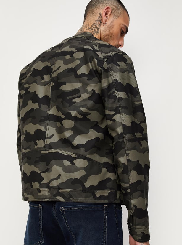 Men Camouflage Printed Jacket