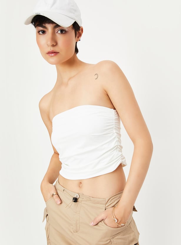 Women Solid Tube Top