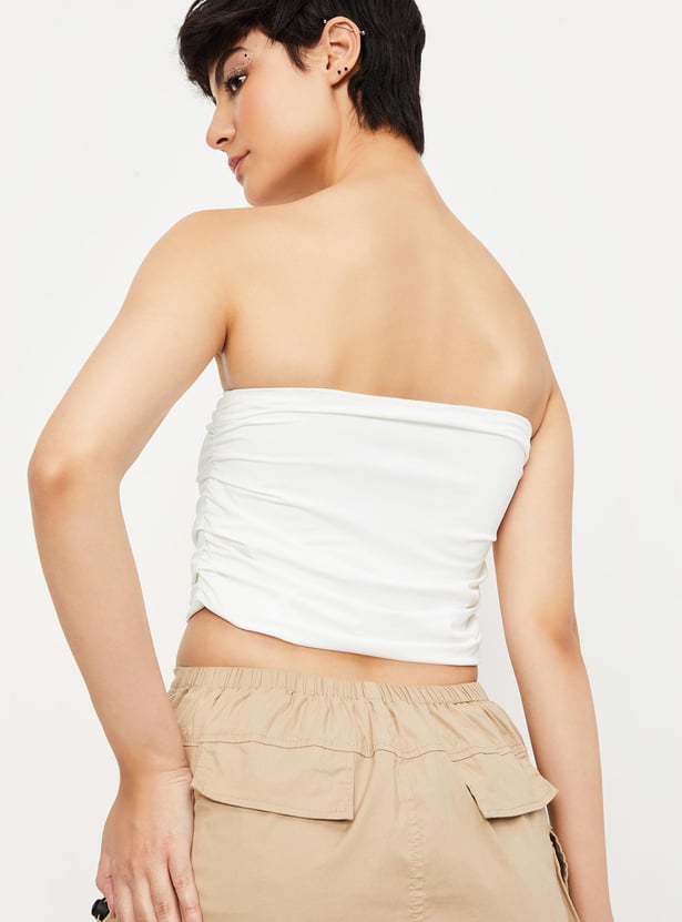 Women Solid Tube Top