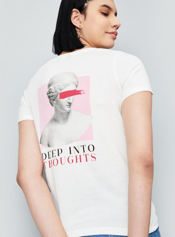 Women Typographic Print T-shirt