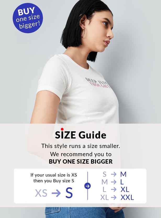 Women Typographic Print T-shirt