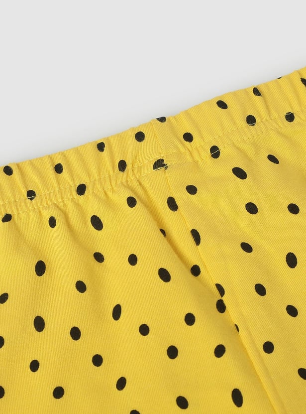 Girls Printed Full-Length Leggings