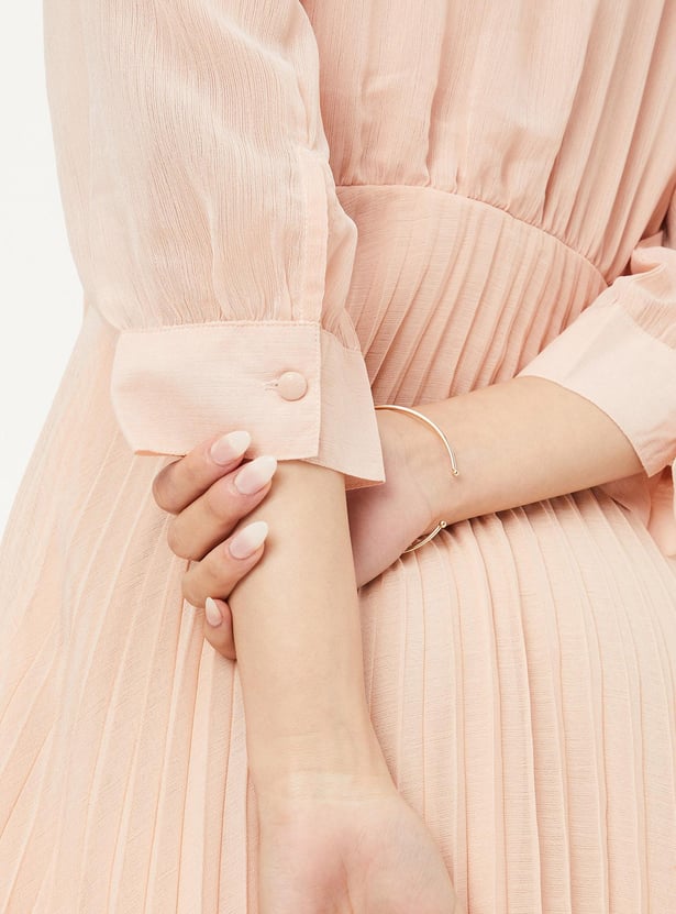 Women Pleated Midi Dress