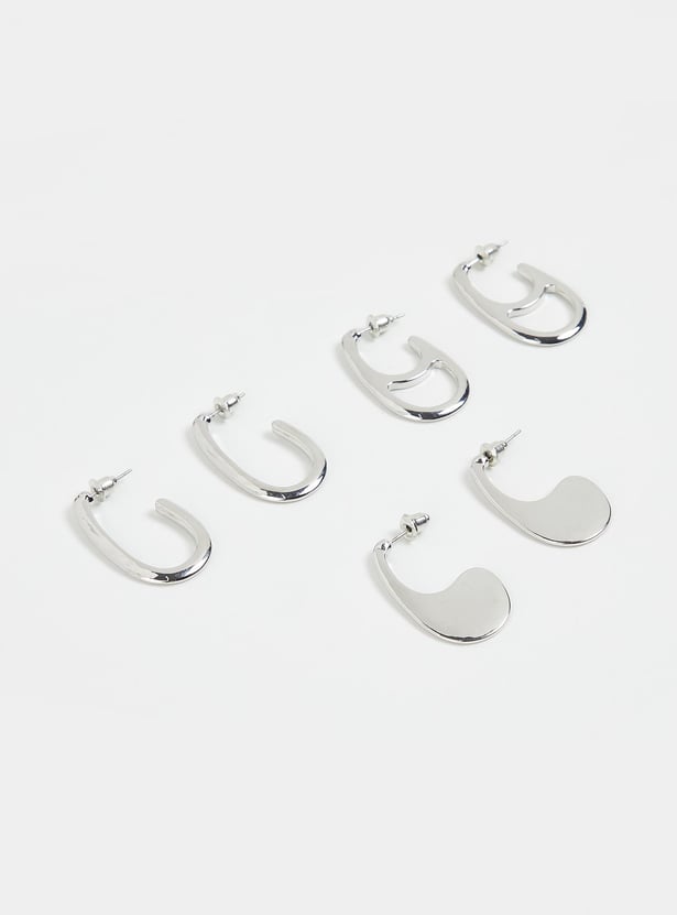 Women Assorted Hoop Earrings - Pack of 3