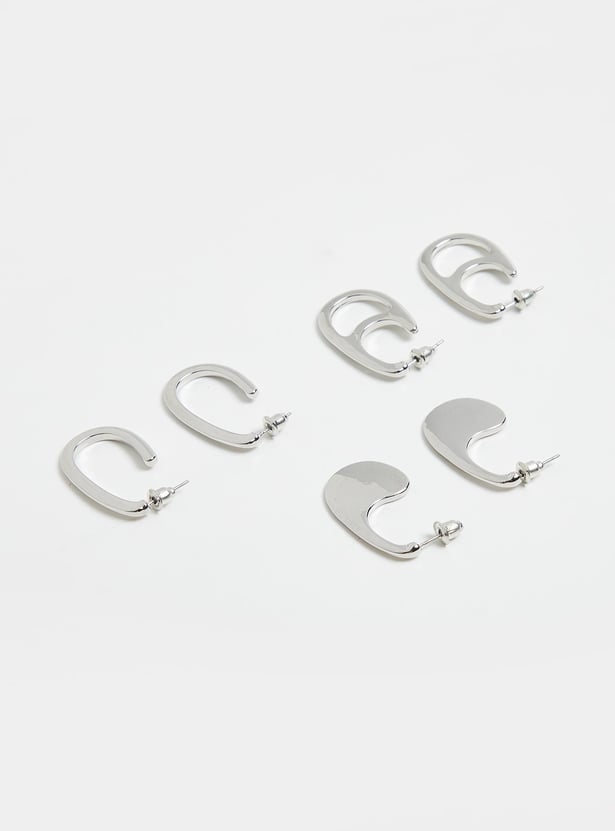 Women Assorted Hoop Earrings - Pack of 3