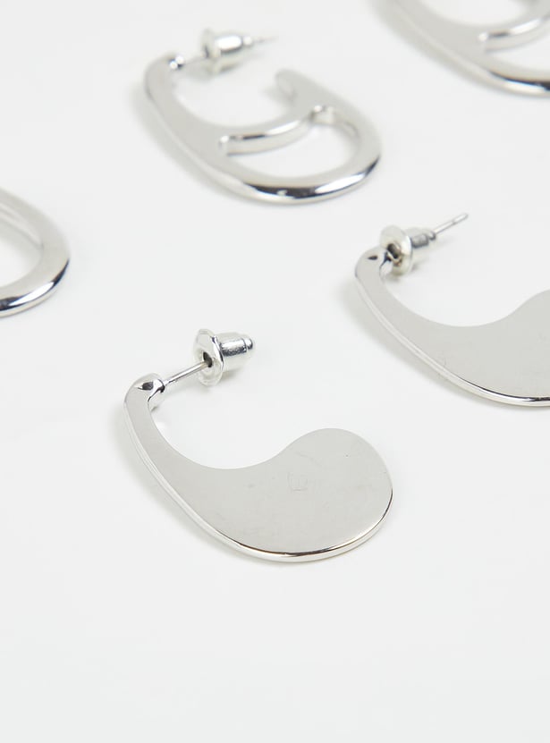 Women Assorted Hoop Earrings - Pack of 3