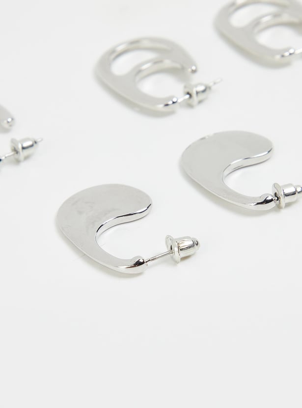 Women Assorted Hoop Earrings - Pack of 3