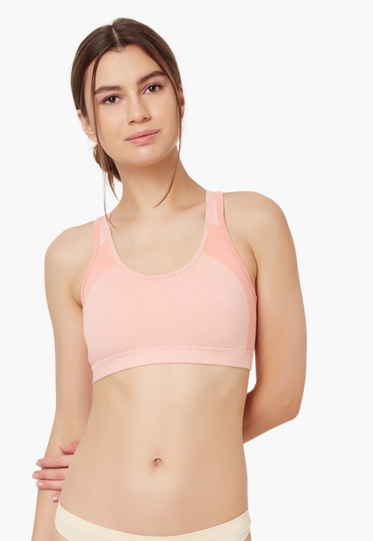 JOCKEY Racer Back Padded Non-Wired Sports Bra