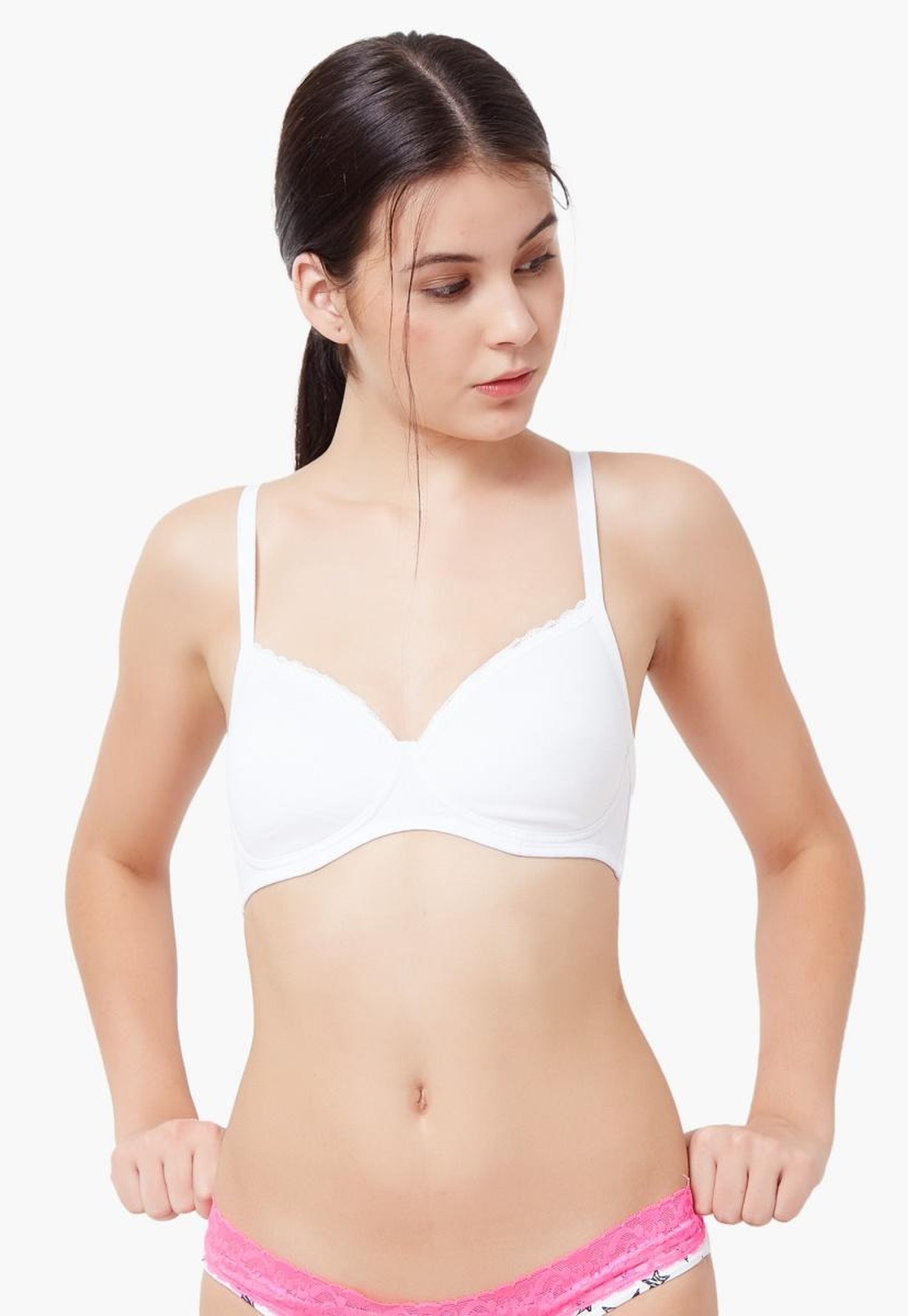 AMANTE Lacy Trim Non Padded Non-Wired Bra-picture-23